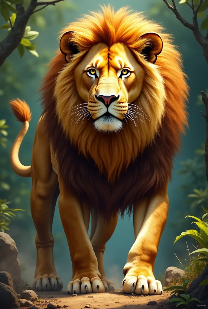 The Letter P with lion