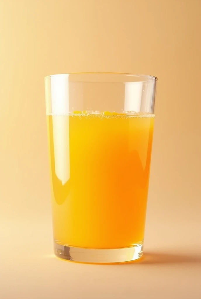 1/4 of a glass of orange juice