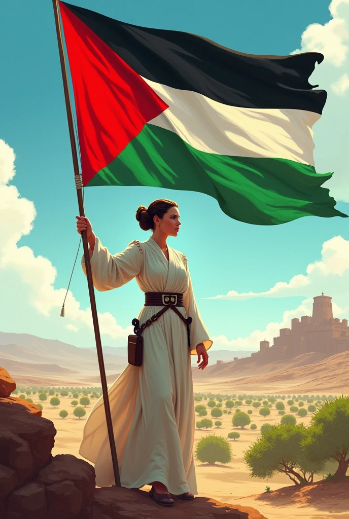Princes leia
wave the flag palestinese
Free palestine