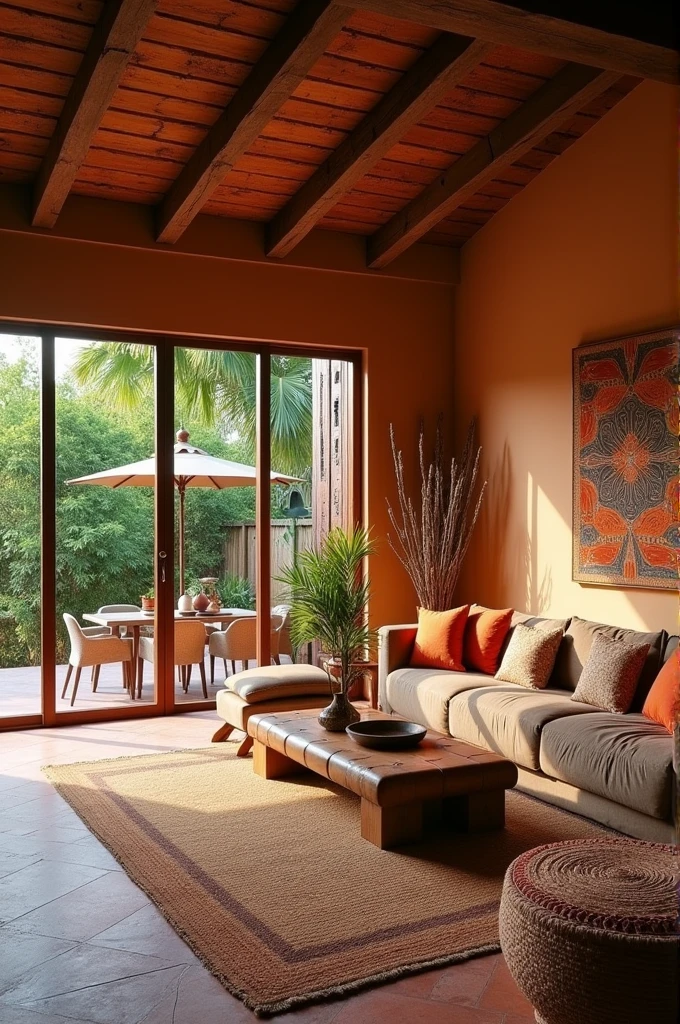 Interior of a holiday home in Cuernavaca