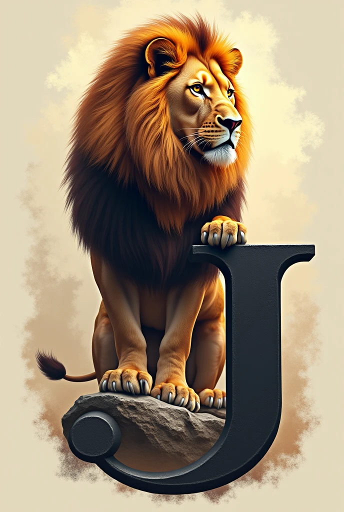 The letter J with a lion on top of the letter