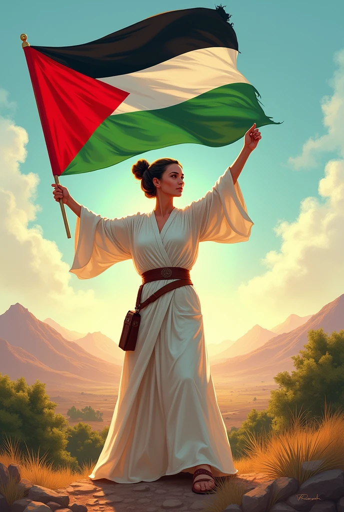 Princes leia
wave the flag palestinese
Free palestine