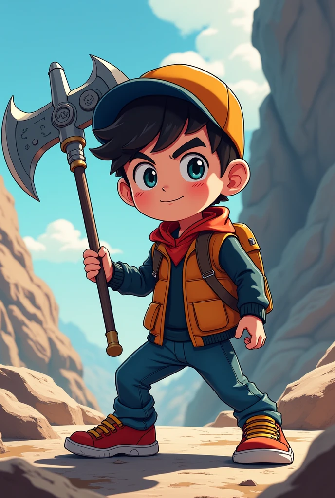 Boboiboy pickaxe 
