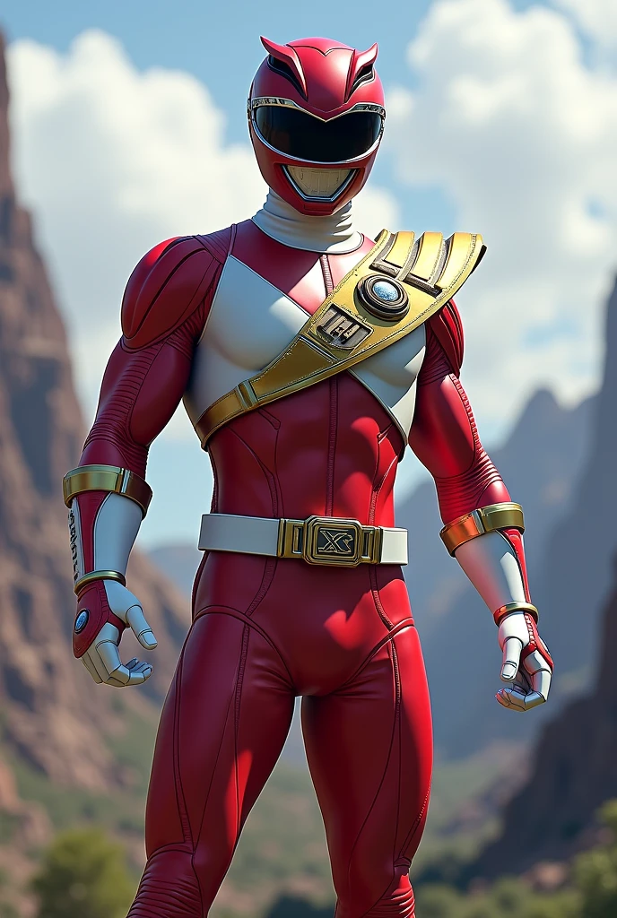 Make a power ranger with the acronym XBR on the belt