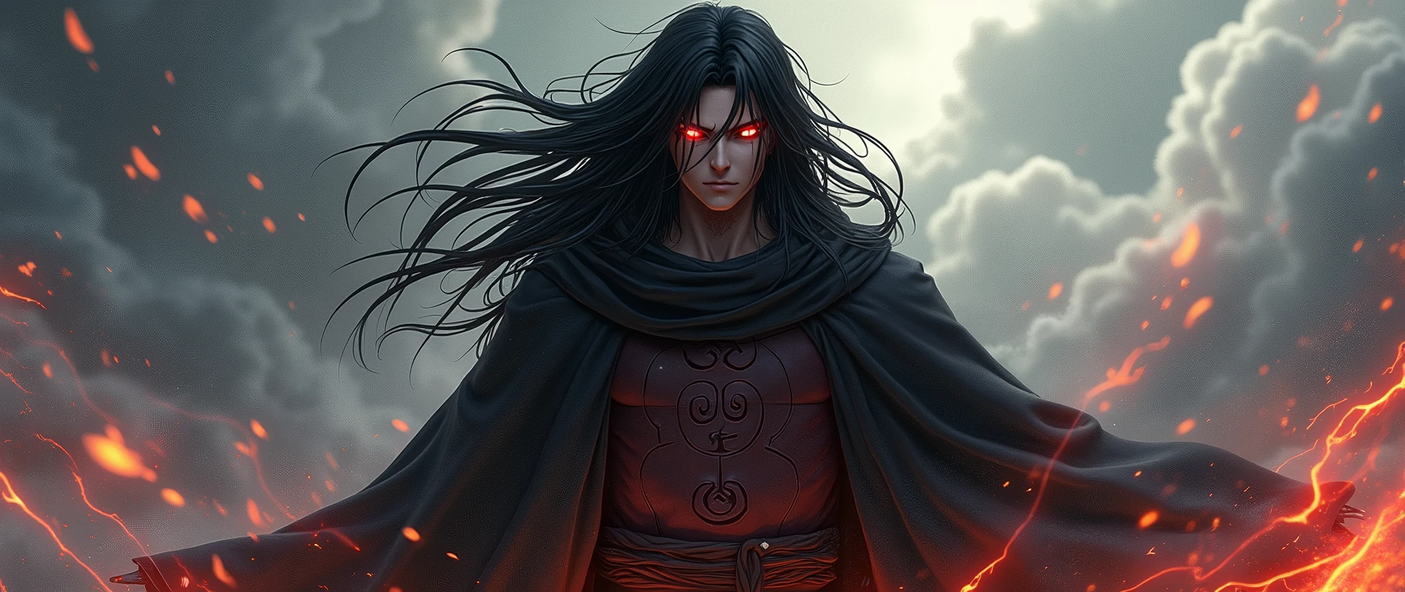 madara of (naruto) I want to put it as wallpaper on my PC, I want it to look really nice, I want it to be really realistic and I want some kind of powers coming out of it.