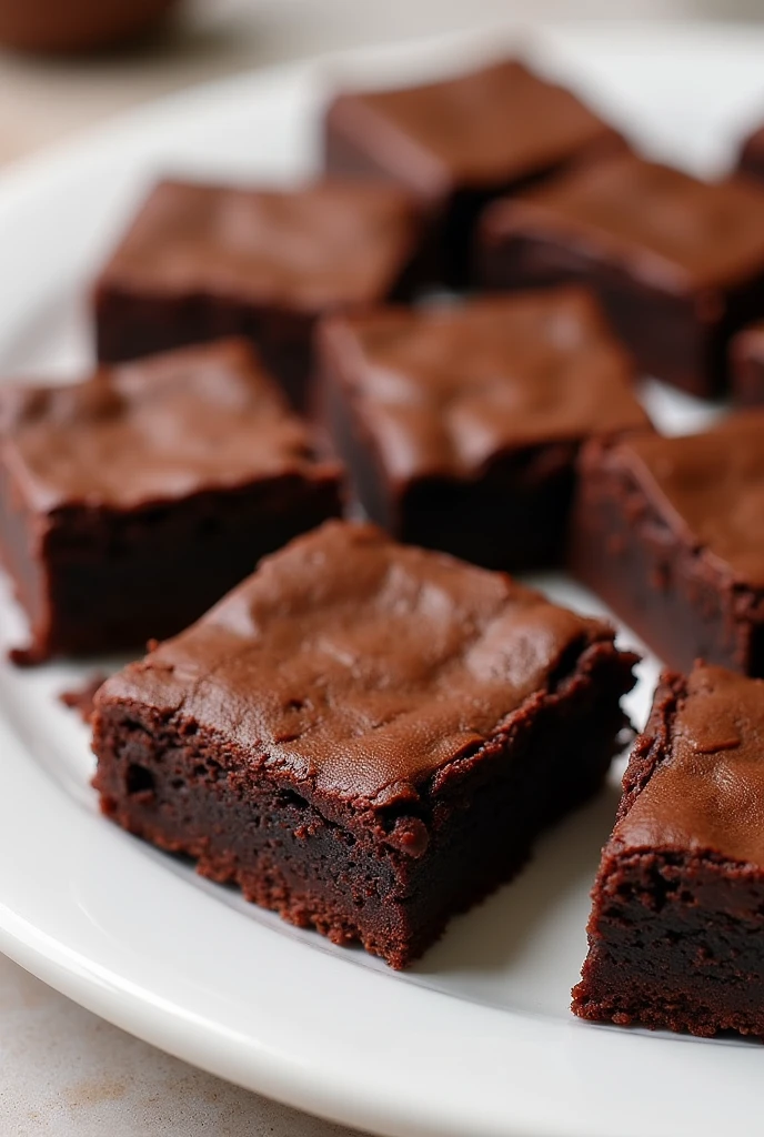 Make more brownies ,decrease their size and place them more spread out