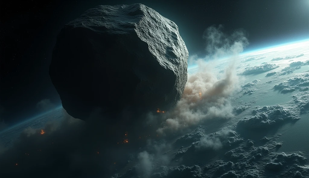 Asteroid destroy the earth  