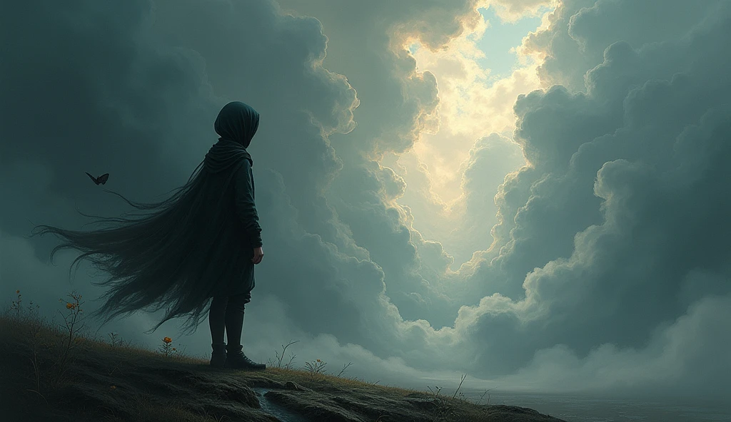Make an image that symbolizes anxiety and hope