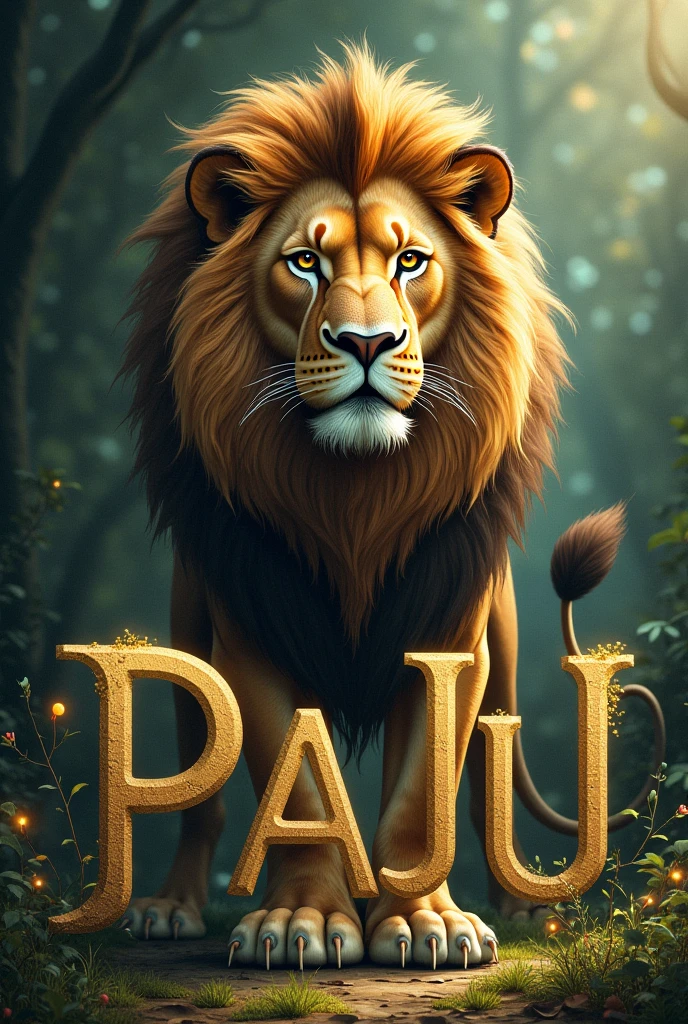 The word Paju with a lion on the side