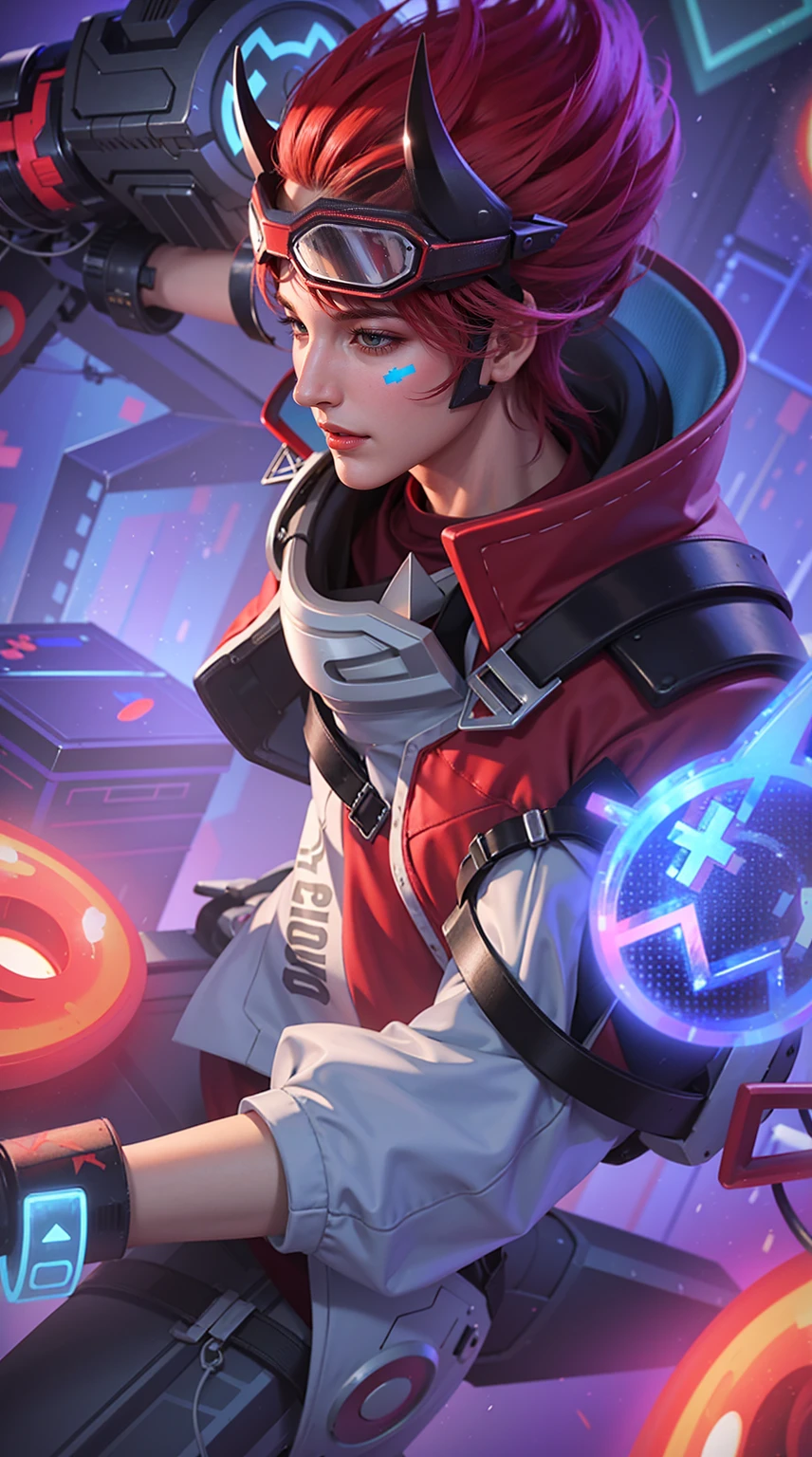 Handsome boy, best quality, photo, 4k,looking at viewer,full body,wear platinum armor,