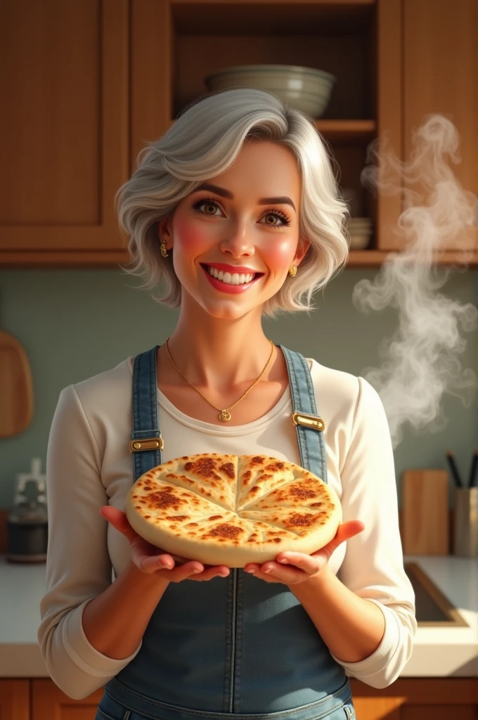Woman showing her pita