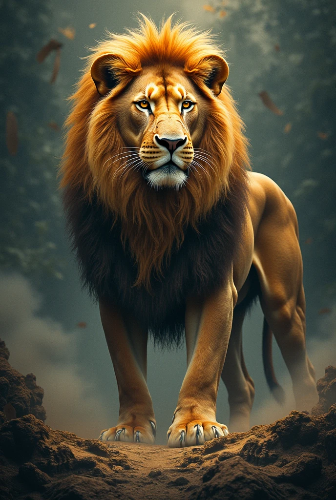 The word Paju with lion



