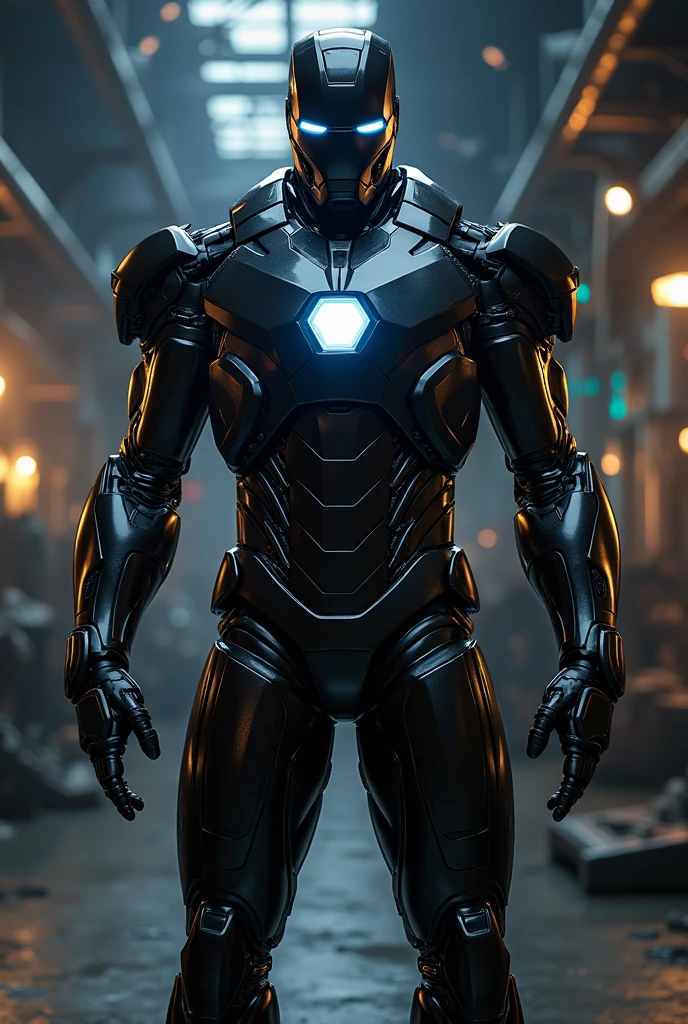 Iron Man in his black suit