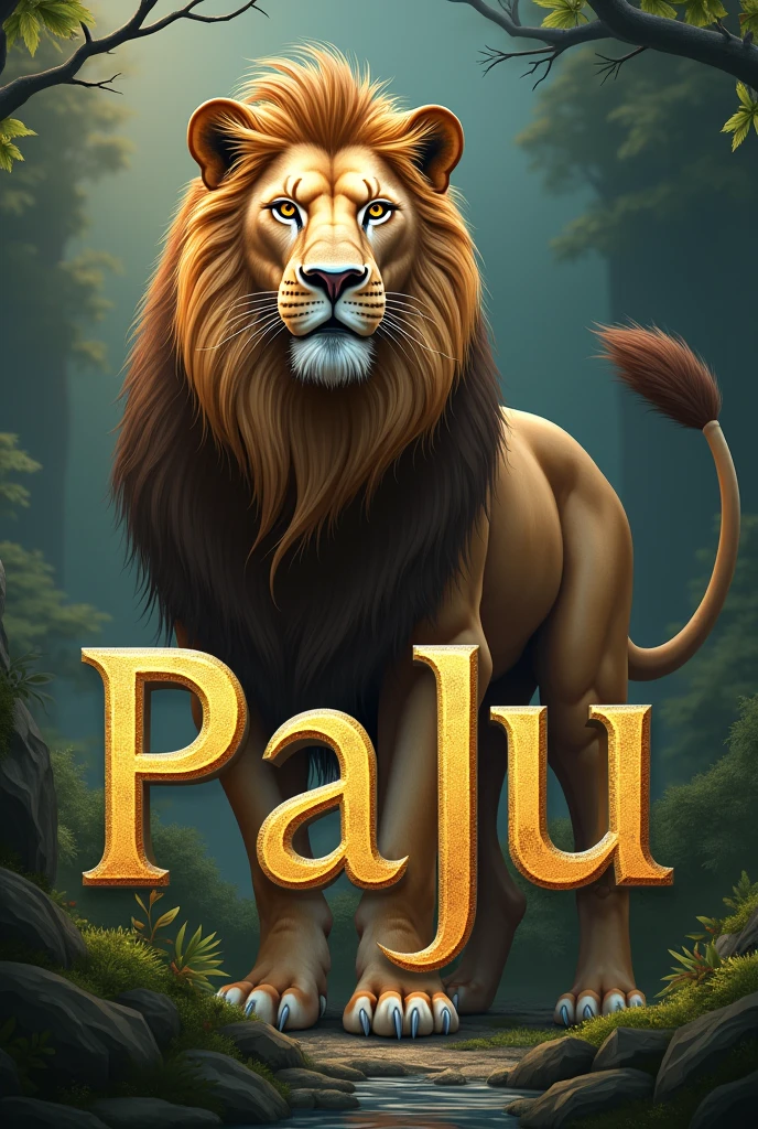 The word Paju with a lion on the side
