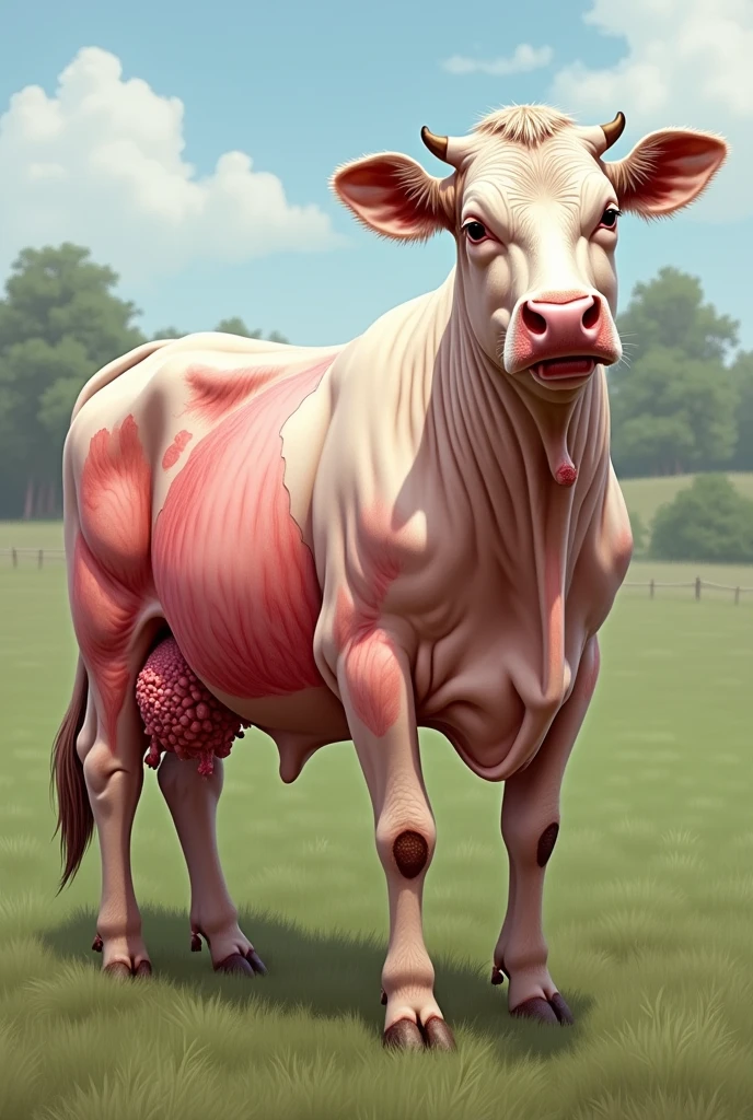 generalized edema in cows