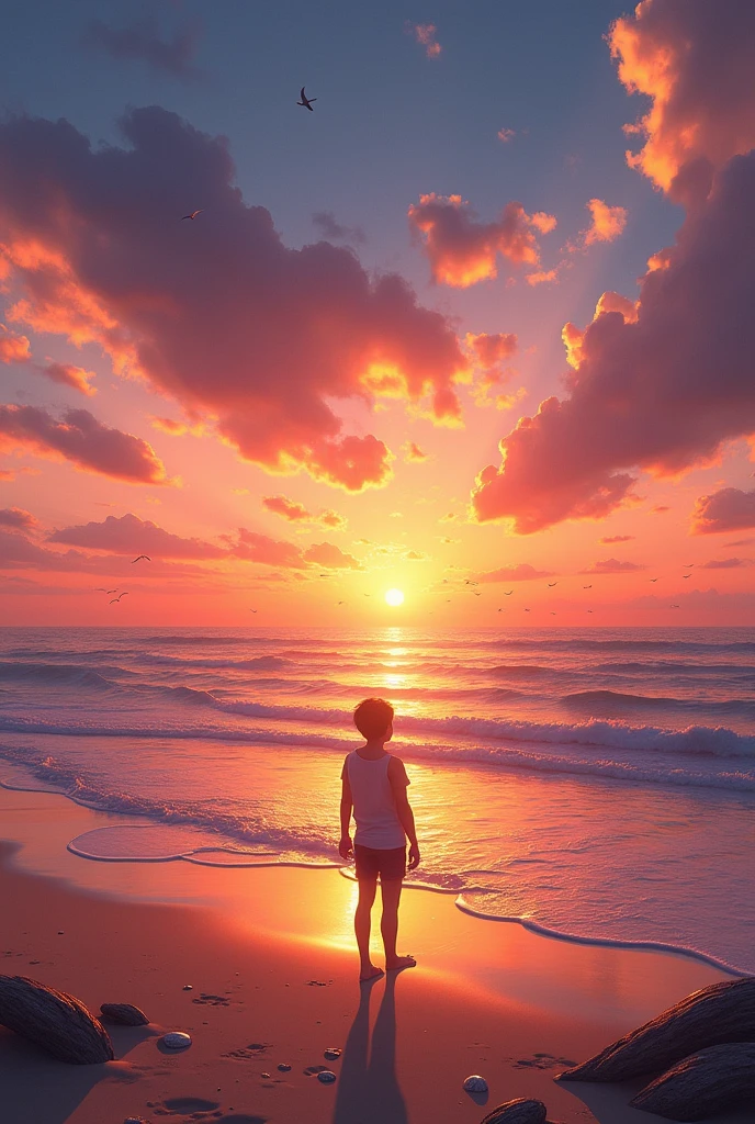 sunset at the beach