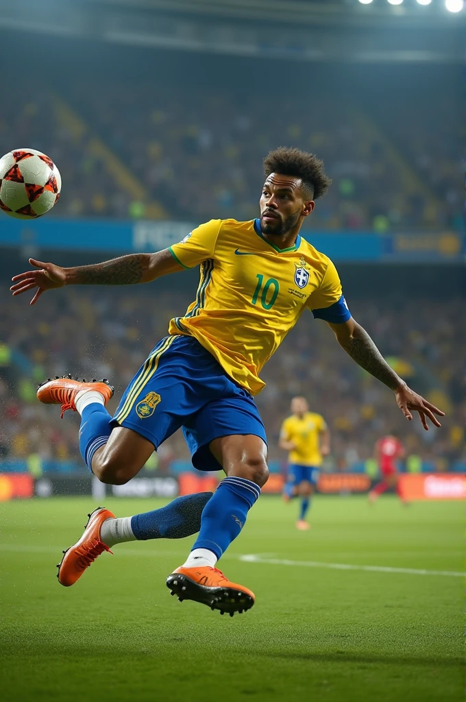 Neymar scores a bicycle kick goal against Flamengo at Cruzeiro
