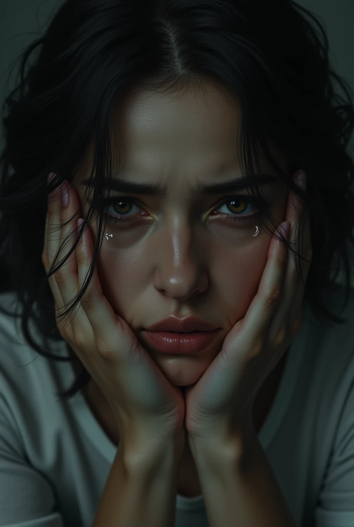 Woman crying
