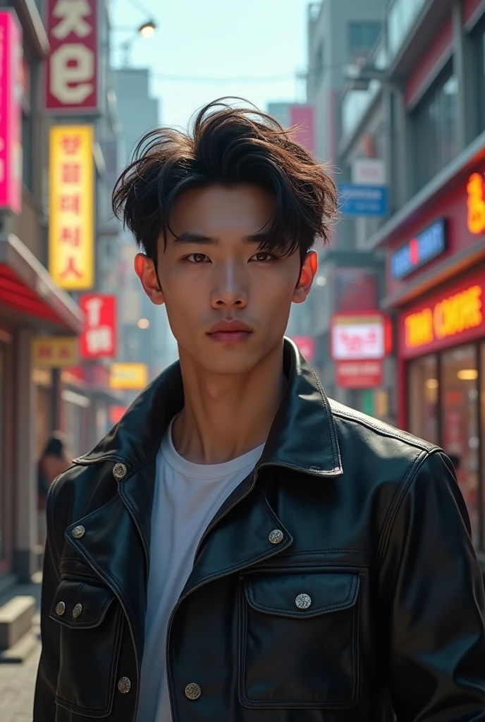 Real Korean handsome street boy 
