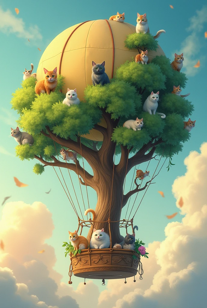Hot Air Balloon Floating Cat Tree
