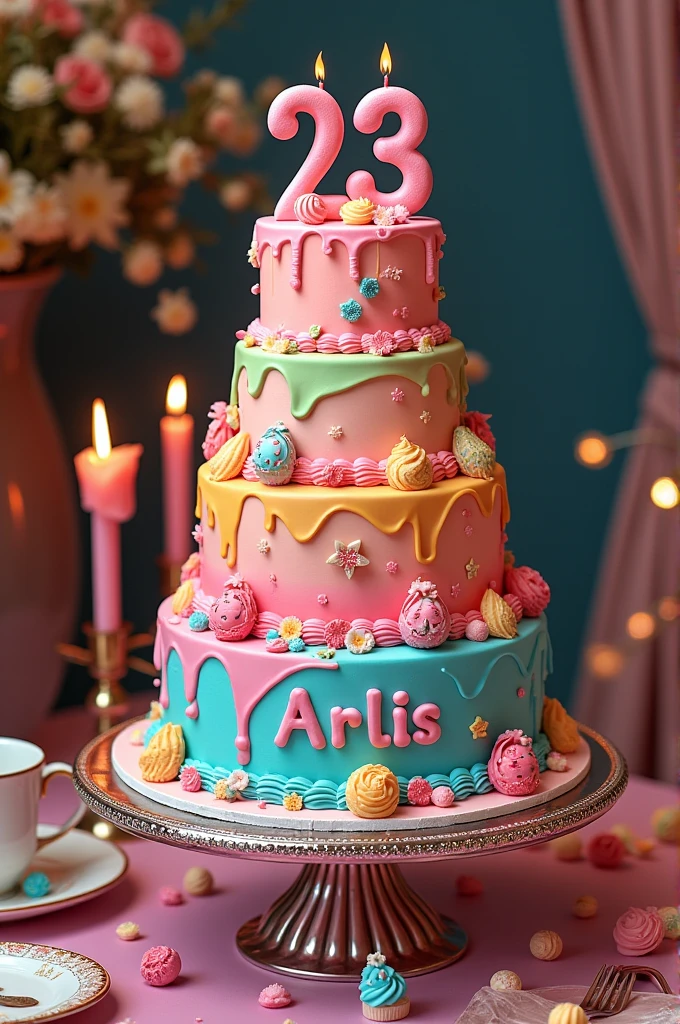 Happy 23rd Birthday Cake Arlis