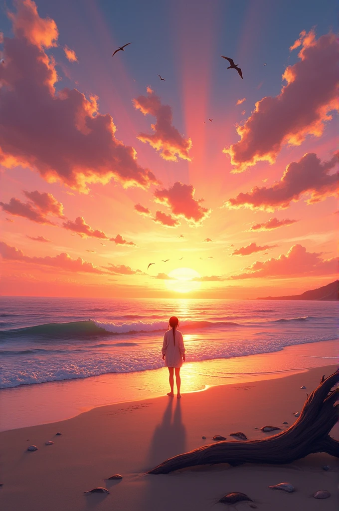sunset at the beach