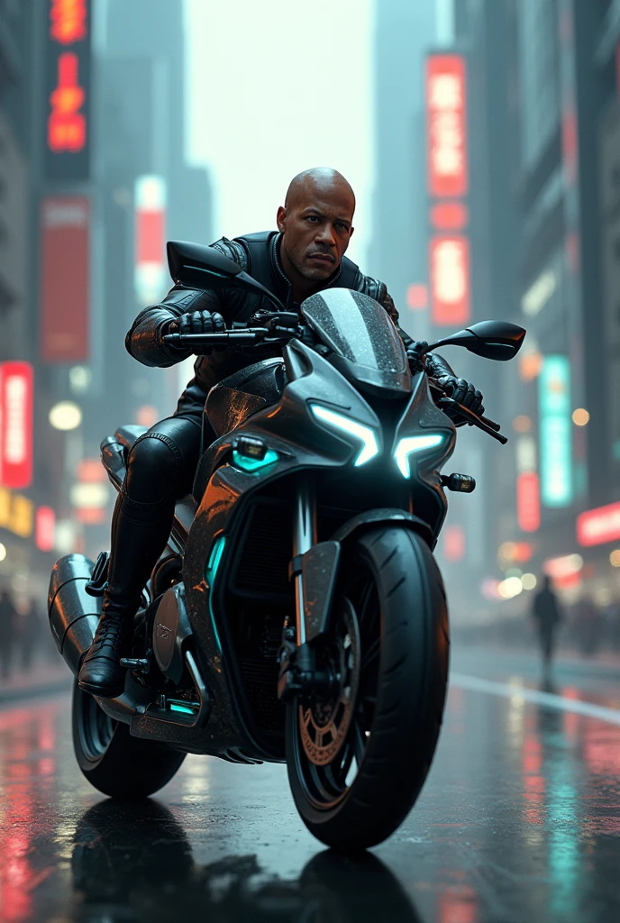 Vin Diesel's courier rider