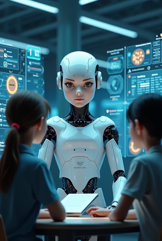 (photorealism:1.2), artificial intelligence in the learning process