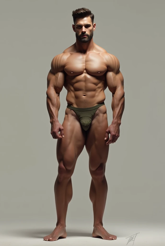 Muscular man nude