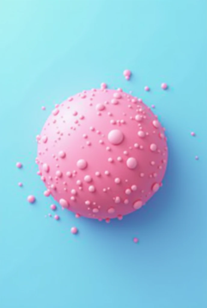 A logo for sweets with a brigadeiro shade in bubblegum pink and blue colors.