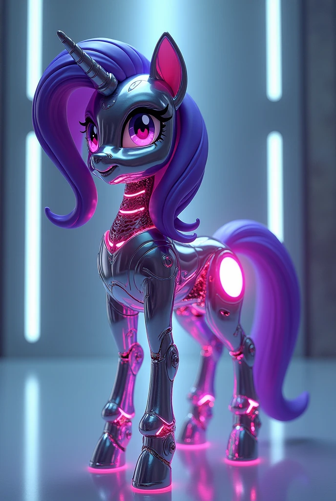 twilight sparkle pony robot mostrando su vagina 