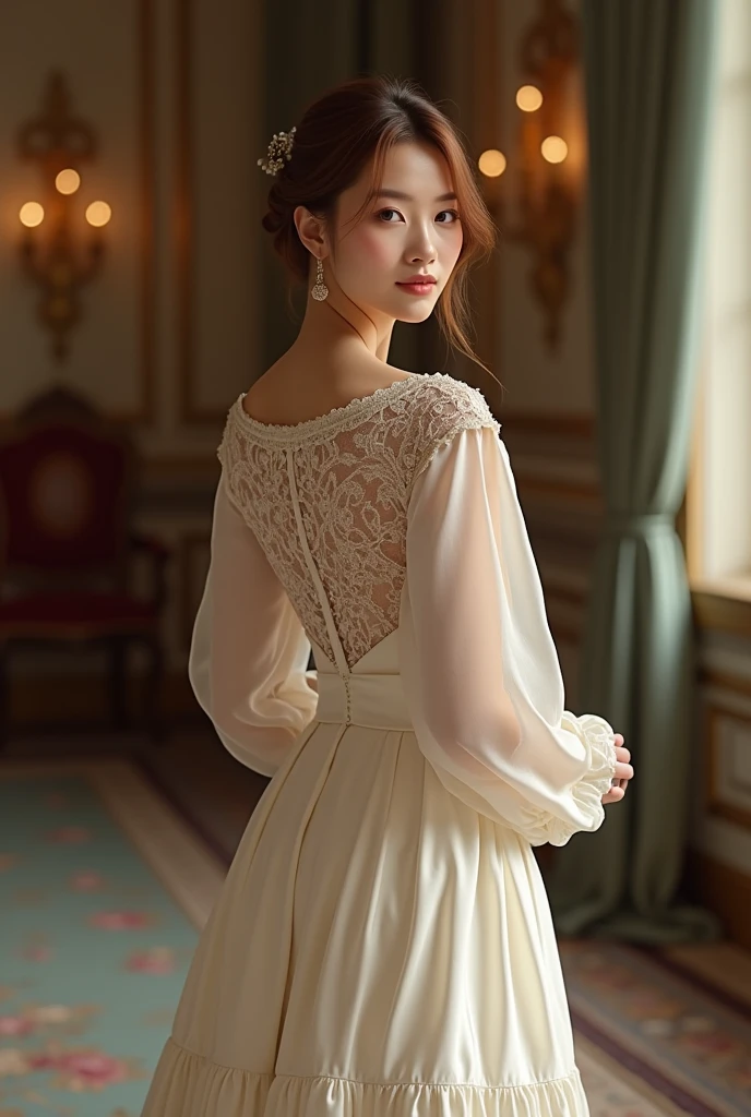 (（best qualtiy，tmasterpiece，超A high resolution）)，（realisticlying：1.4），(Korean star poster-like)，1girll，From head to knees，Dynamic posture，adult face，Slim，(ssmile)，joy，Reflective eyes，（shiny skins），（contours，frontage，），whaite hair，long whitr hair，黑The eye，Top fashion，（（White plush coat）），(Gorgeous Lolita costume)，(short  skirt)，（Heavy snow：1.5，snow cover，Simple Gup Street），(Clear eyes)，(Clear nose)，(Clear lips)，(Fair skin)，(Ultra-realistic textile textures)，hyper HD， tmasterpiece， high high quality， high detal， k hd， 16k， 8K， 4K， Award-Awarded， Break， cinmatic lighting， The light from the back window is backlighted， Bokeh， f / 1.8， Eye level shots， 35mm， The is very detailed， astounding， finedetail，  Best quality at best， offcial art， Incredibly Ridiculous res， hugefilesize， ultra - detailed，