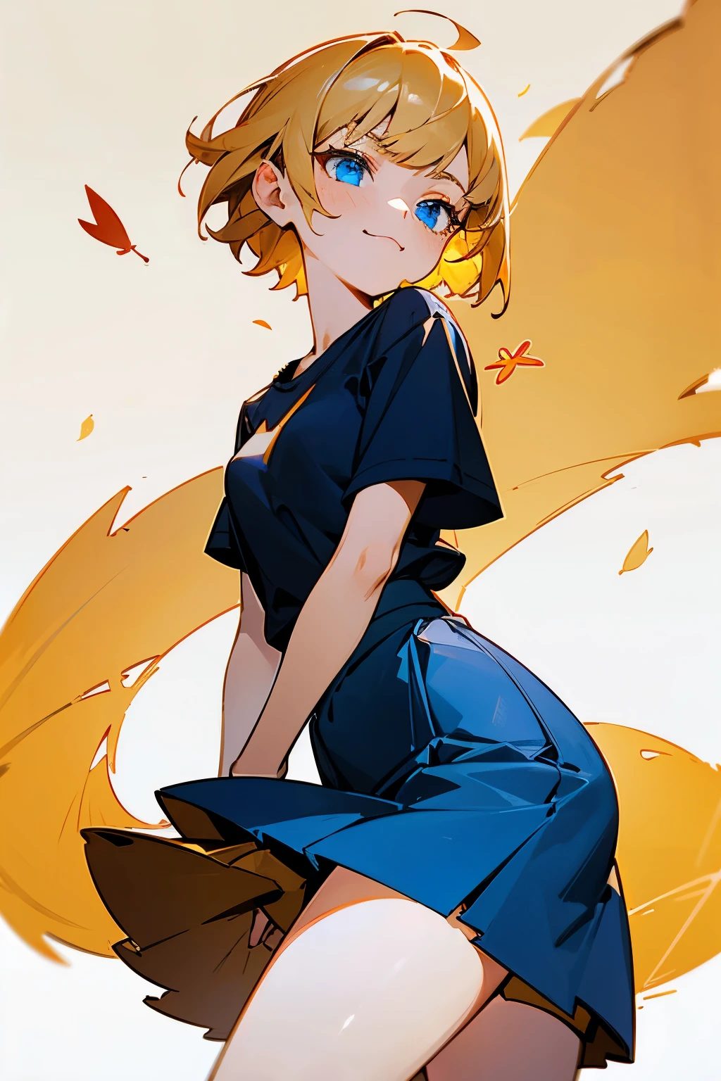 ((best quality)), ((highly detailed)), absurdres, (detailed eyes, deep eyes), (1girl), dynamic pose, yoga top, yoga pants, large breasts, surprised, blushing, showing butt to viewer, (outside) bbcchan