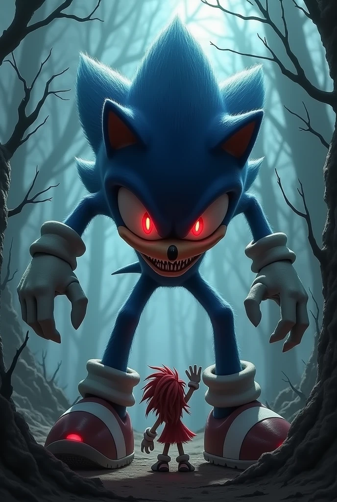 Shadow and Sonic figth