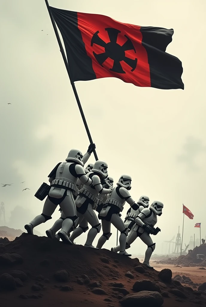 stormtroopers flag risong on jwo jima
