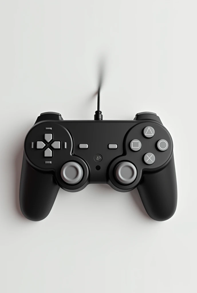 Make a drawing of a black and white video game controller to put as a picture of Ferfio
