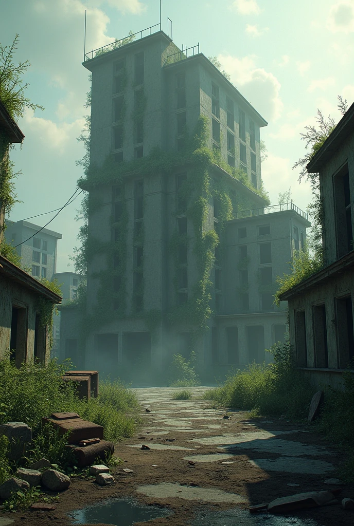 hospital in ruins