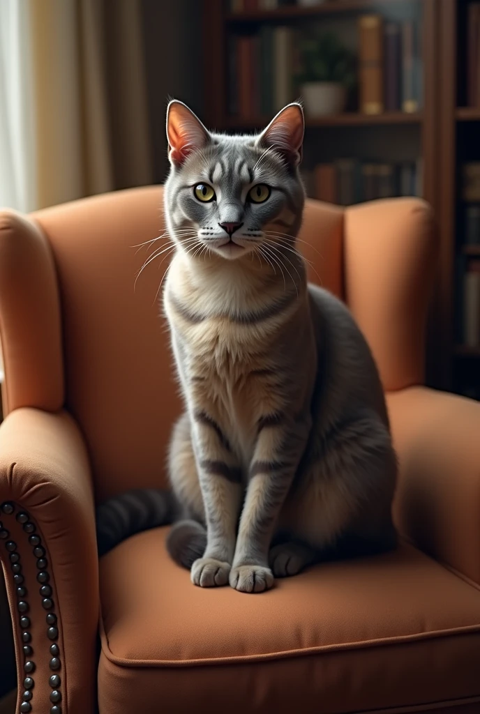 cat on a chair