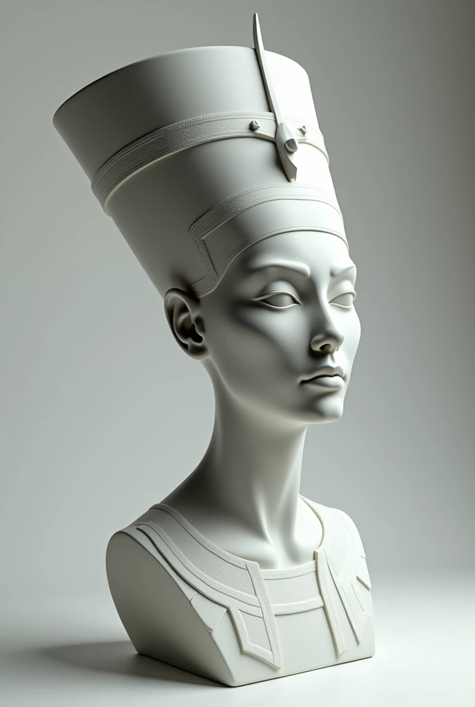 Make a reinterpretation of Nefertiti's bust