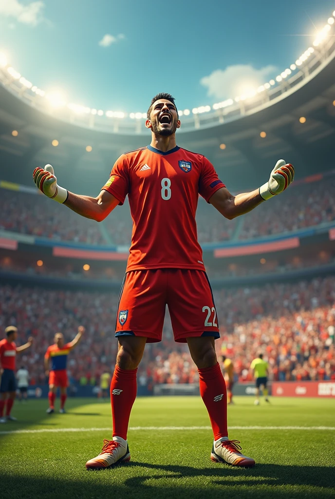 Generates a goalkeeper singing for all of Venezuela 
