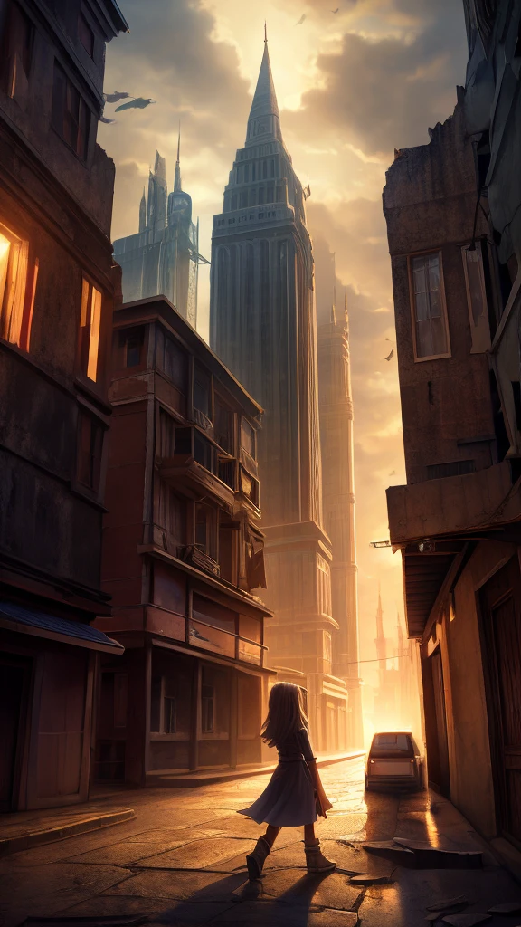 BREAK (masterpiece:1.2), best quality, high resolution, unity 8k wallpaper, (illustration:0.8), (beautiful detailed eyes:1.6), extremely detailed, perfect lighting, extremely detailed CG, City in ruins, houses and buildings, open windows, scary atmosphere, no humans, solo, empty scenery, night, no humana