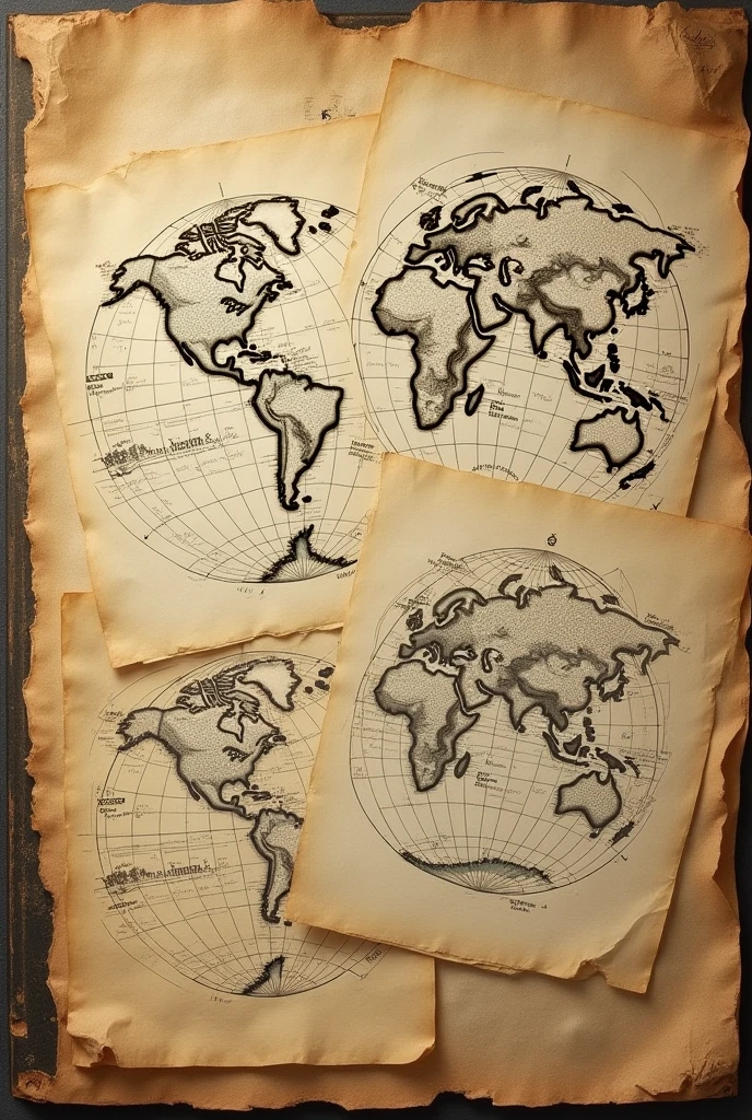 History cover, old maps