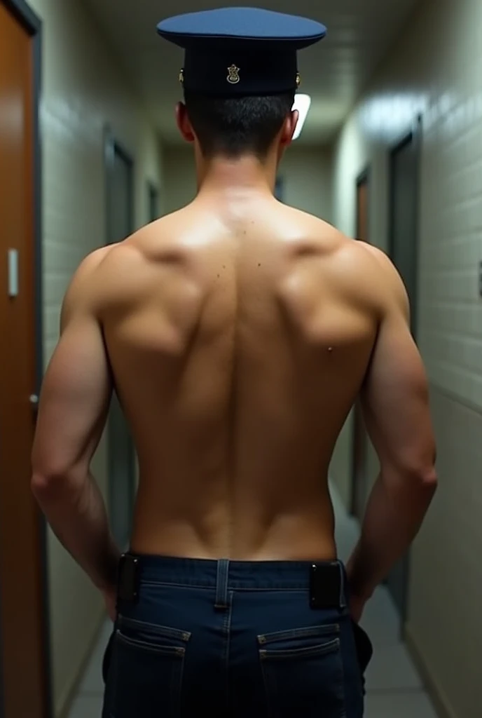 Asian man policeman naked backside uncensored 