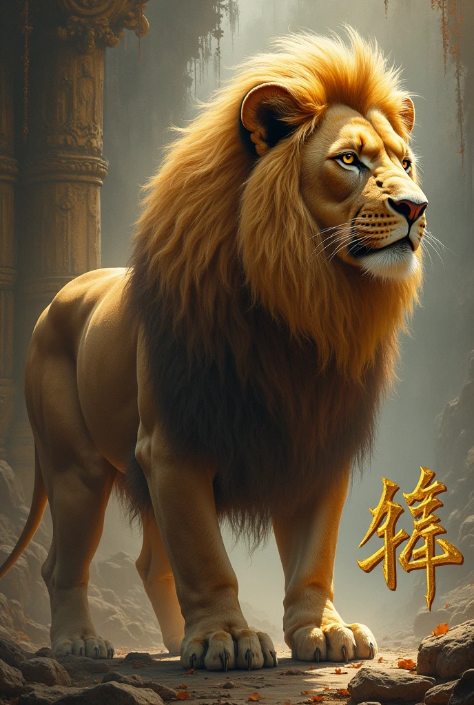 The word Paju with a lion next to it





