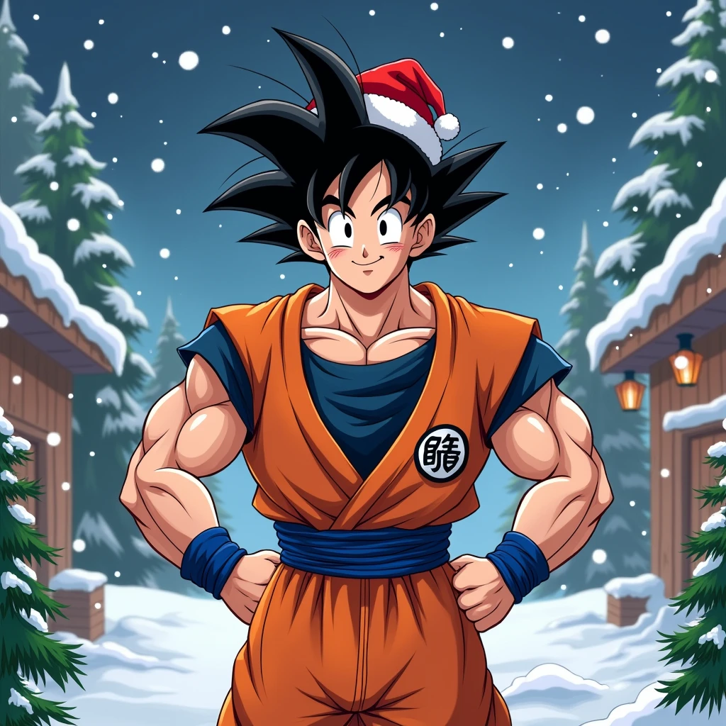 Goku at Christmas