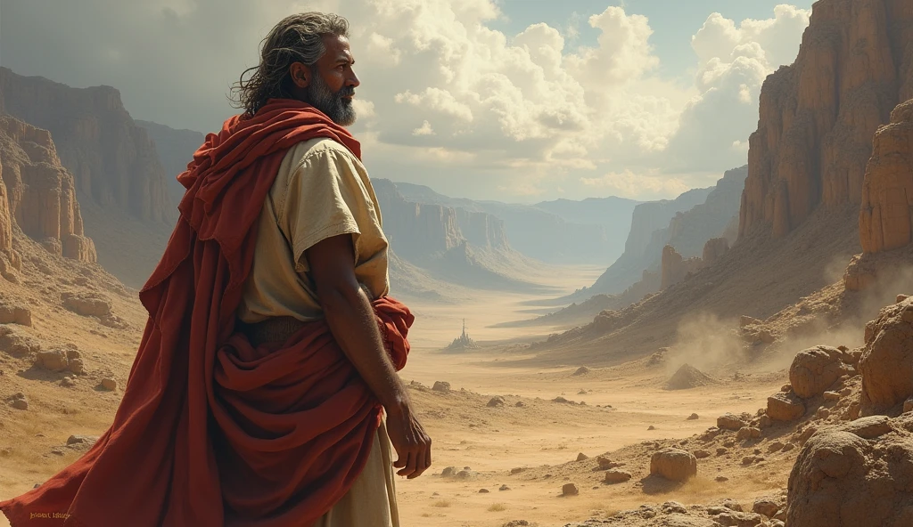 Image of Job from the Bible in God&#39;s purpose very real