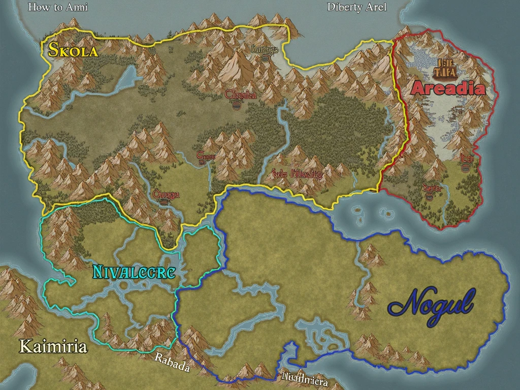 a detailed illustrated map