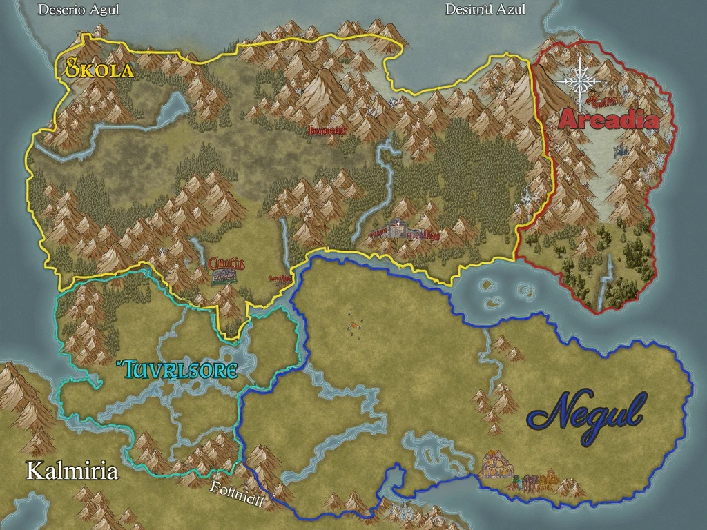 a detailed illustrated map