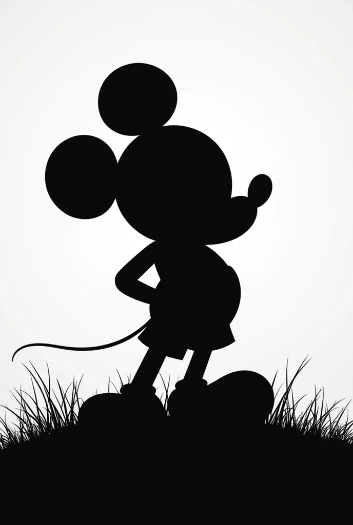 Mickey wallpaper preto e branco