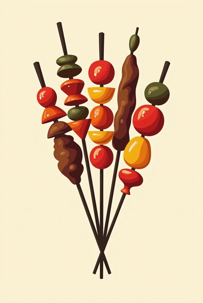 70s skewers plate logo without words